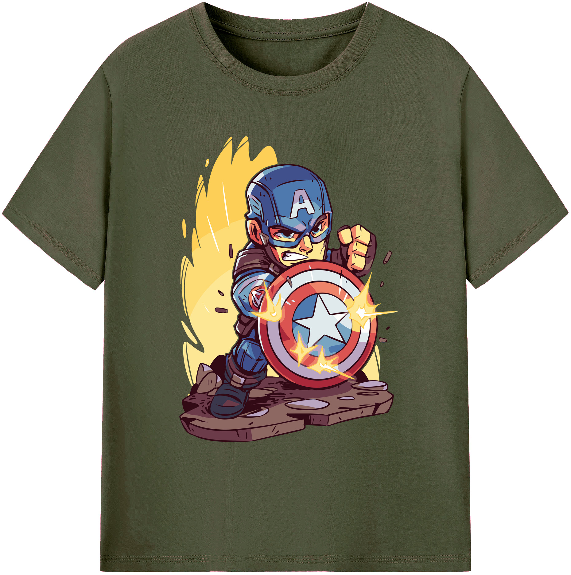 （画像用） アベンジャーズ The Avengers 綿100％ メンズ半袖Tシャツ｜肌触りやわらか＆通気性